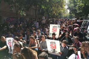 На вулиці Барселони вийшли протестувальники