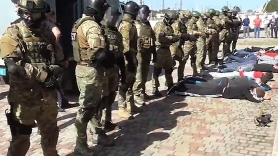 Антитеррористические учения в Харькове