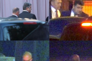 Журналистам удалось заснять приезд ряда чиновников