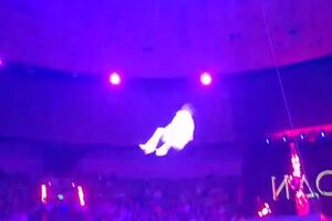 Акробат неудачно приземлился