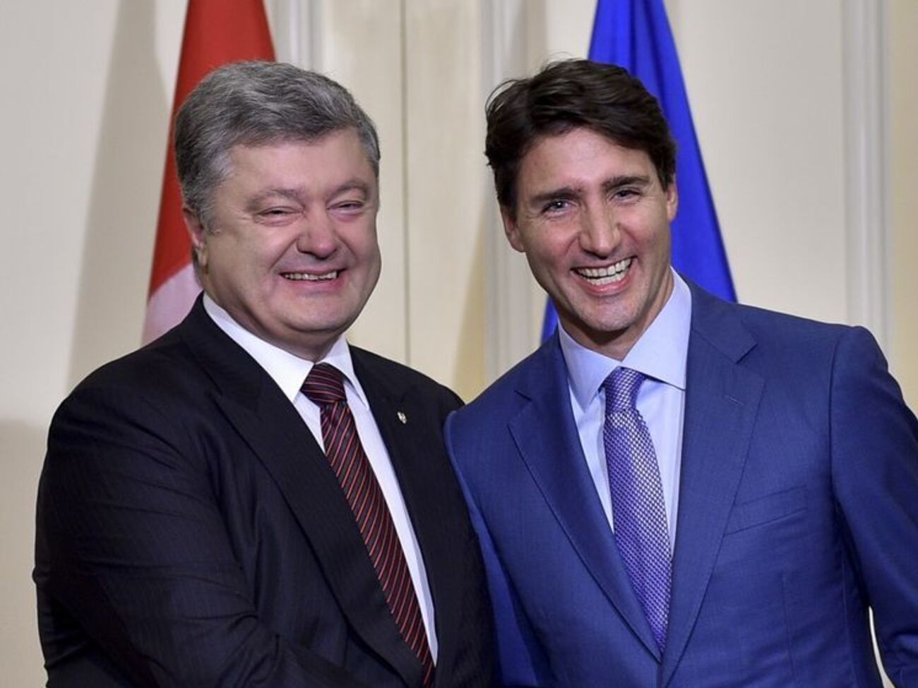 Трюдо &ndash; Порошенку: Ми з вами &ndash; друзі, наші країни &ndash; друзі