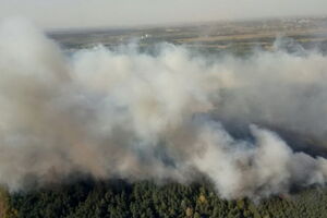 Горели леса в Харьковской, Полтавской и Черкасской областях