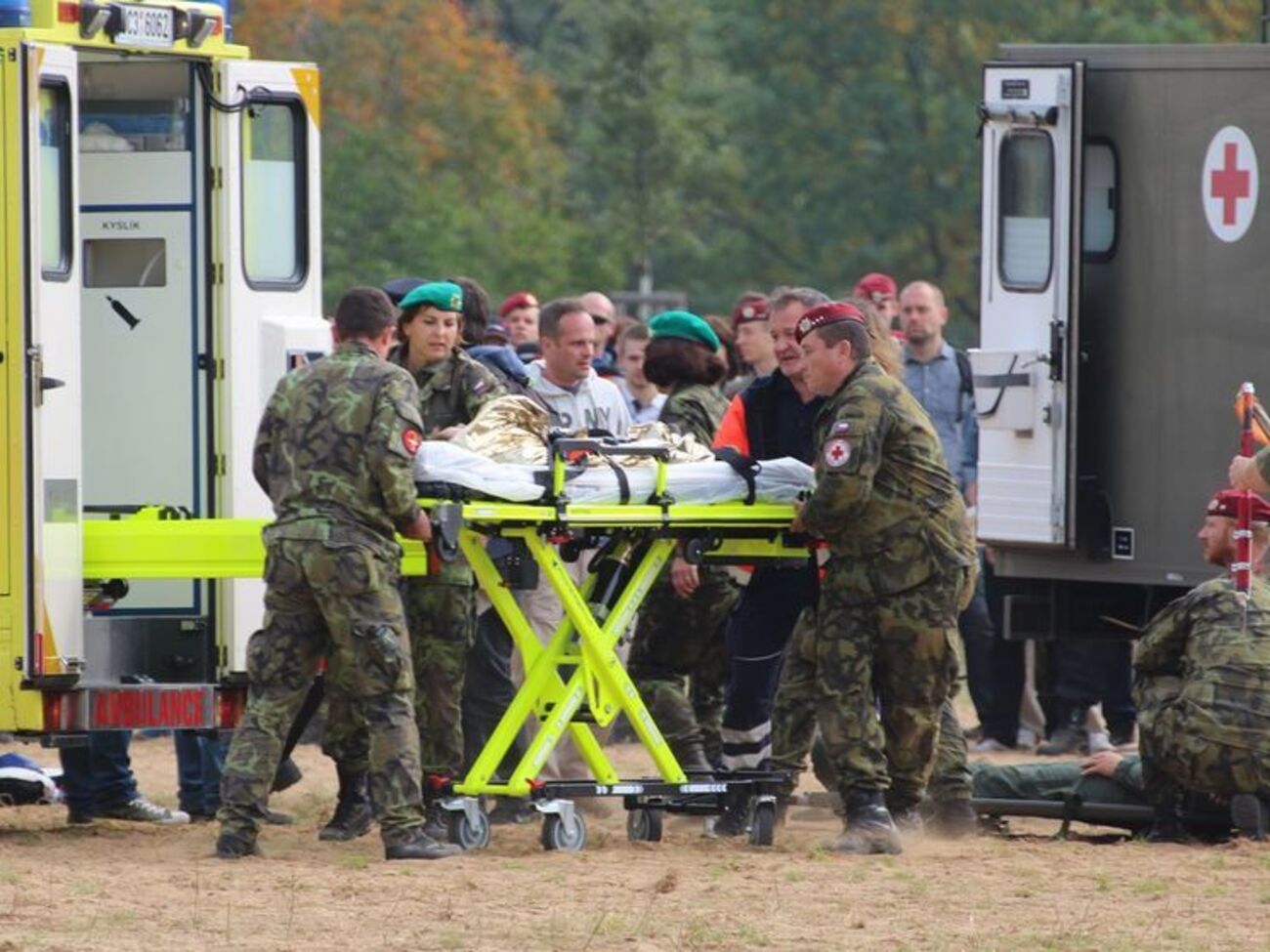 Троє людей постраждало внаслідок падіння парашутиста в натовп