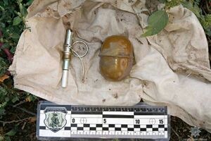 Граната, вилучена біля будинку Берези