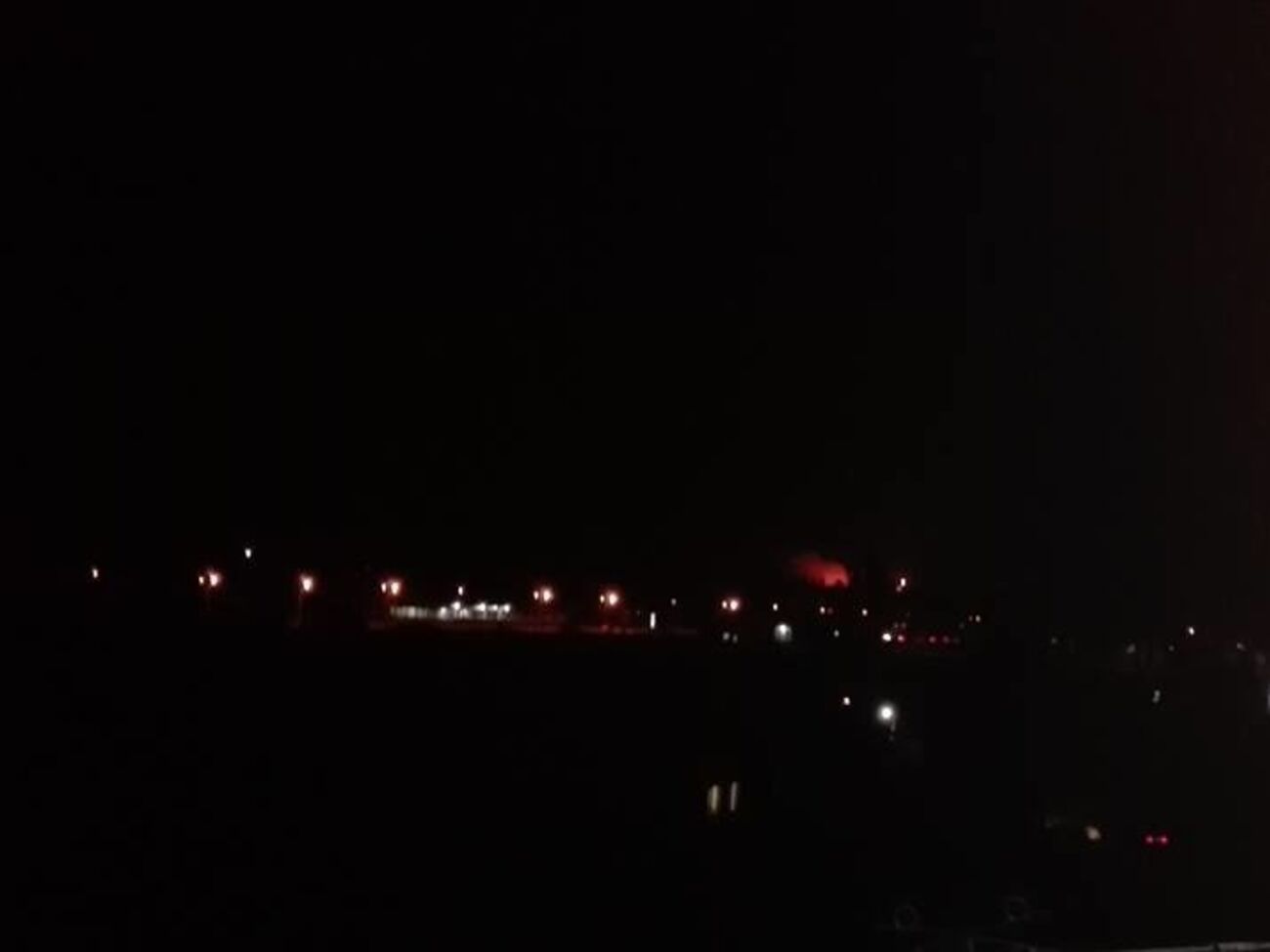 Зарево над Калиновкой хорошо видно из Винницы