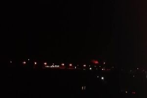 Зарево над Калиновкой хорошо видно из Винницы