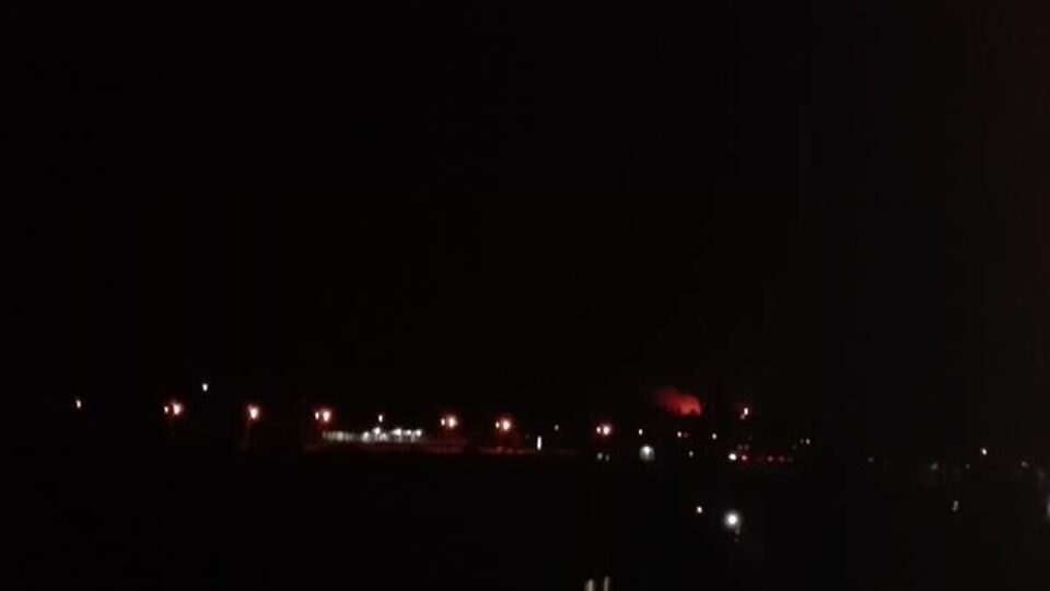 Заграву над Калинівкою добре видно з Вінниці