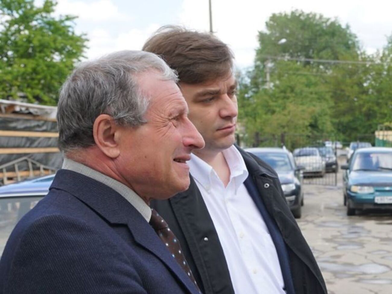 Семена (зліва) і його адвокат Попков