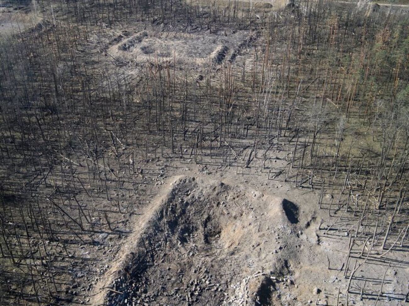 В Калиновке продолжается одиночная детонация боеприпасов