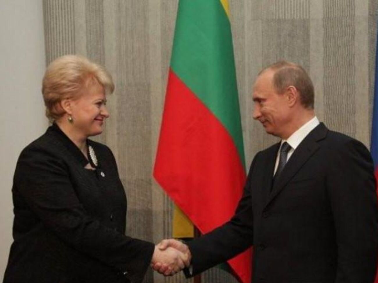 Первая встреча Грибаускайте и Путина состоялась в феврале 2010 года