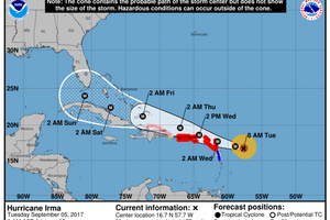 Ураган приближается к материку и близлежащим островам