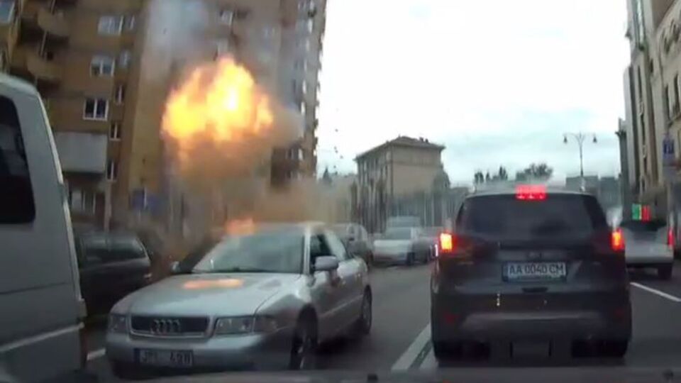 В сети опубликовали запись, сделанную в момент взрыва