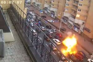 Взрыв в центре Киева на перекрестке улиц Бассейной и Большой Васильковской произошел 8 сентября в 18.21