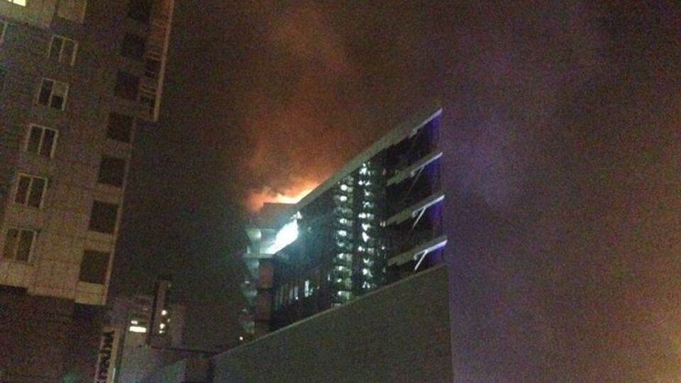 Площадь пожара в одном из ресторанов бизнес-центра составила 70 м²