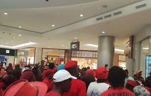 Протестная акция в Sandton City