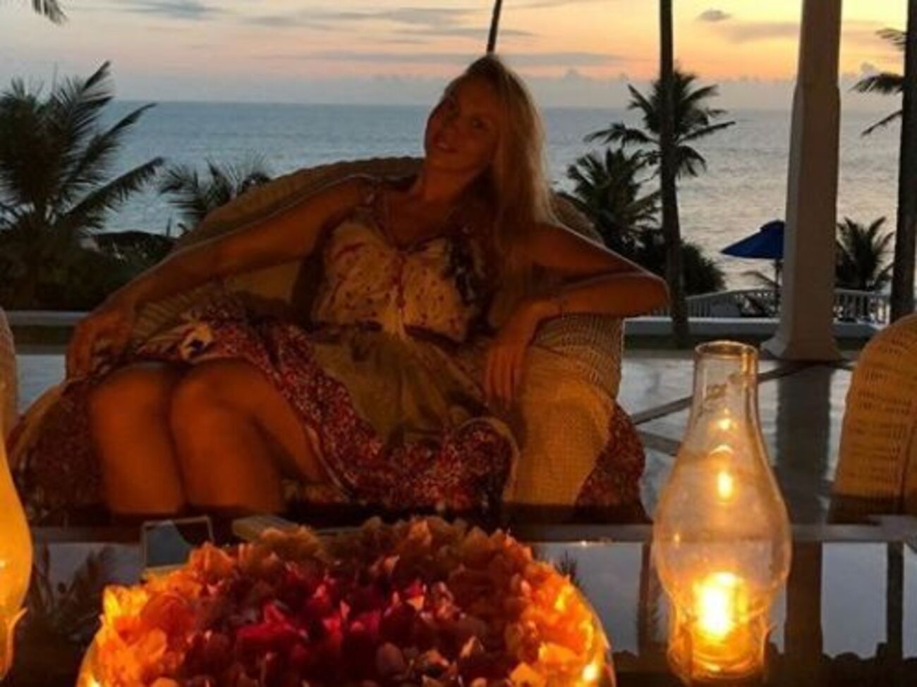 Полякова отдыхает на Шри-Ланке