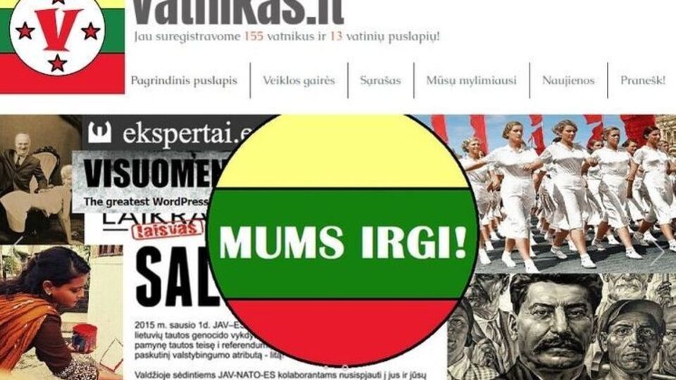 Головна сторінка сайта Vatnikas