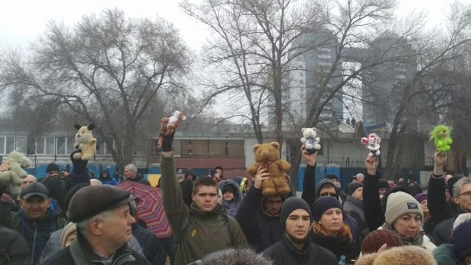 Акция прошла сегодня утром