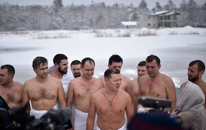 Ляшко святкує Водохреще