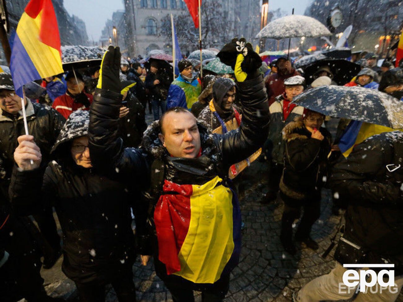 В Румынии проходит митинг