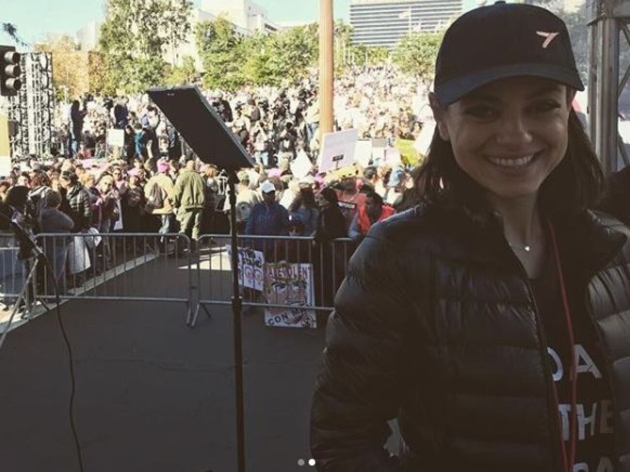 Куніс стала однією з учасниць "Маршу жінок"