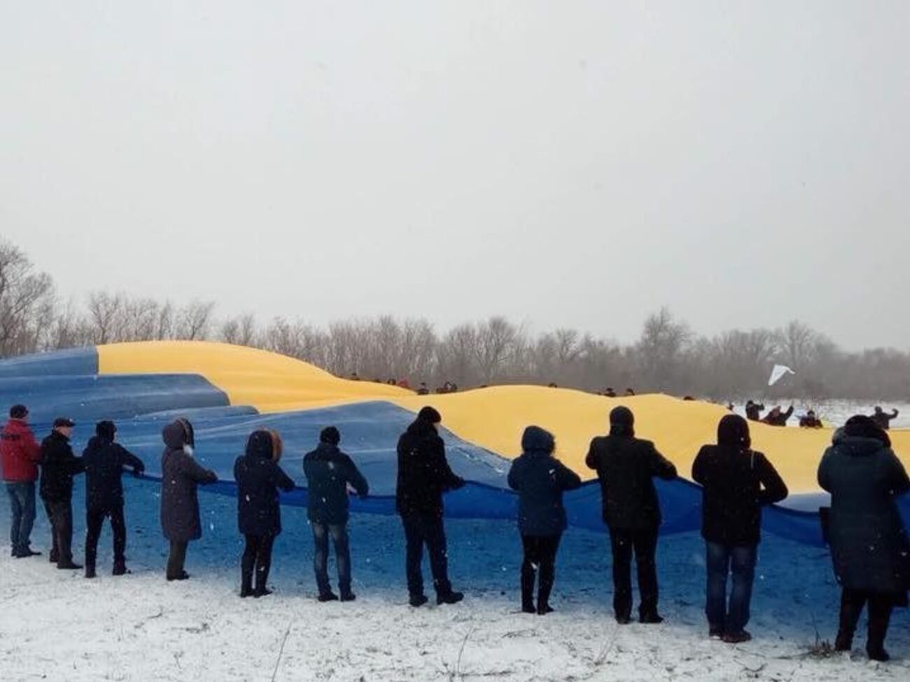 Акция состоялась в рамках международного флешмоба UnitedUkraine