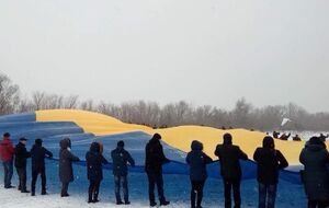 Акция состоялась в рамках международного флешмоба UnitedUkraine