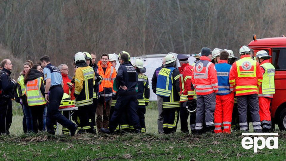 Крушение произошло в безлюдной местности
