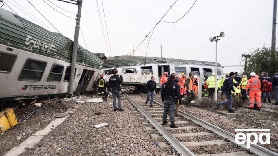 Железнодорожная катастрофа произошла неподалеку от Милана