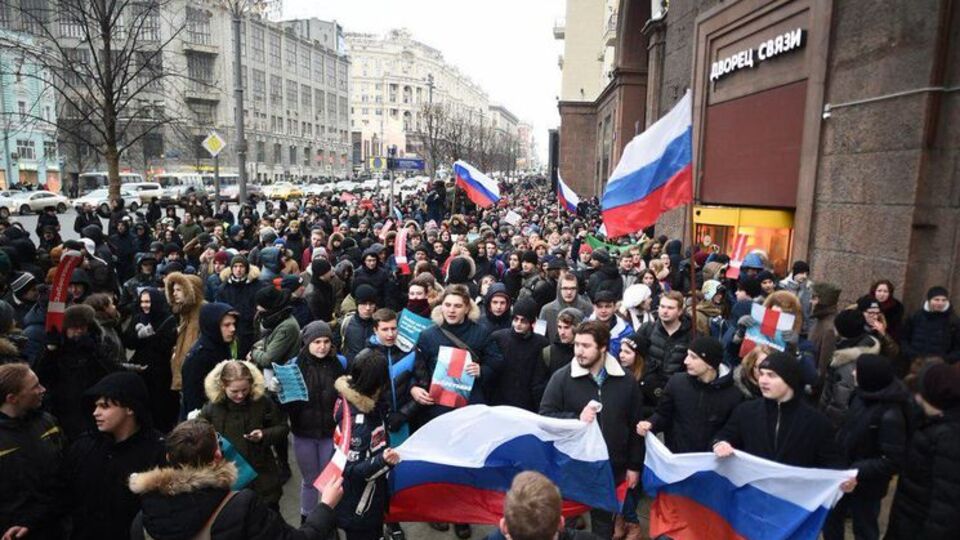 "Забастовка избирателей". В десятках российских городов прошли митинги сторонников Навального. Фоторепортаж