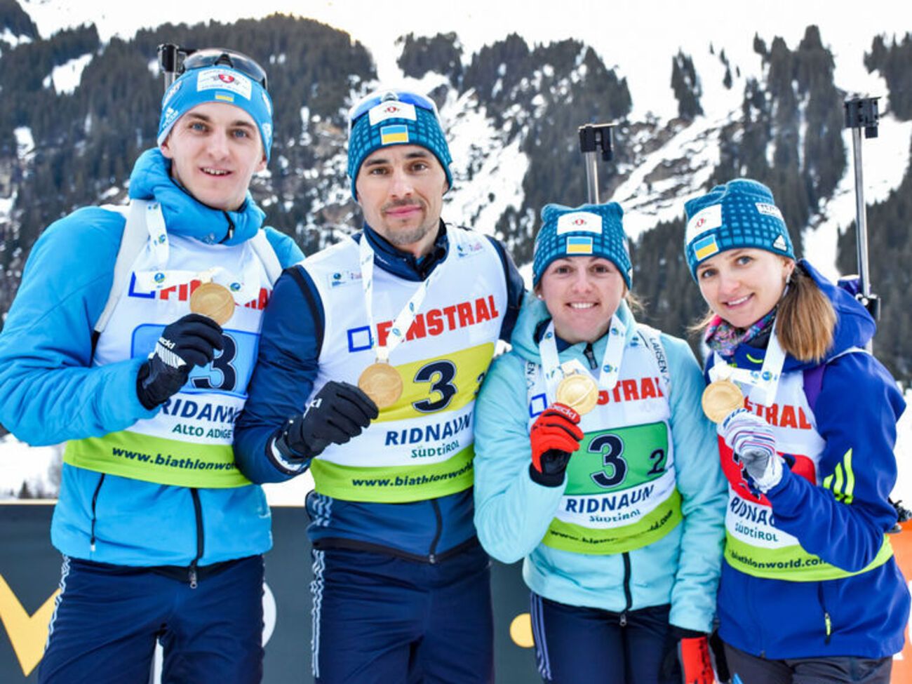 Українська збірна обійшла в&nbsp;змішаній естафеті команди Росії та&nbsp;Норвегії