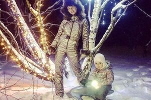 Навка обнародовала видео катания своей дочери