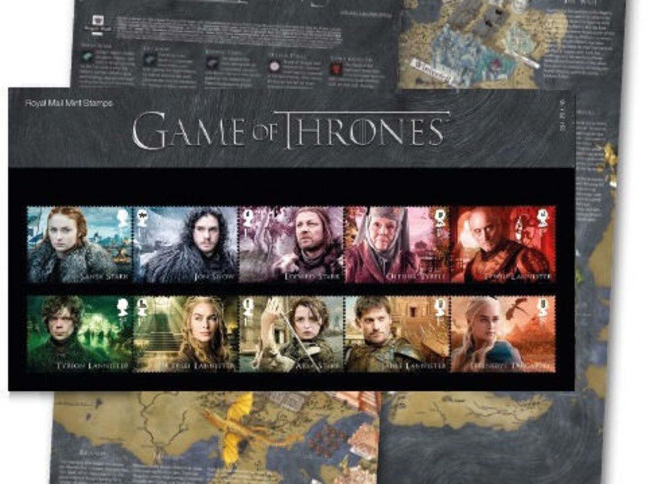 Предзаказ на марки с персонажами "Игры престолов" уже открыт