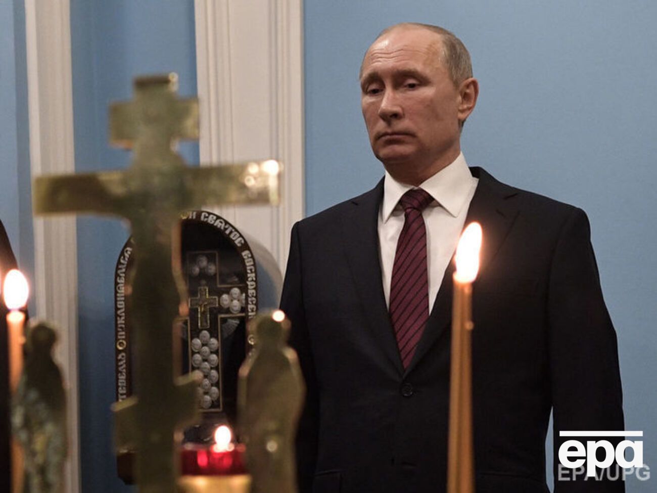 Путин в Ново-Иерусалимском монастыре в Подмосковье