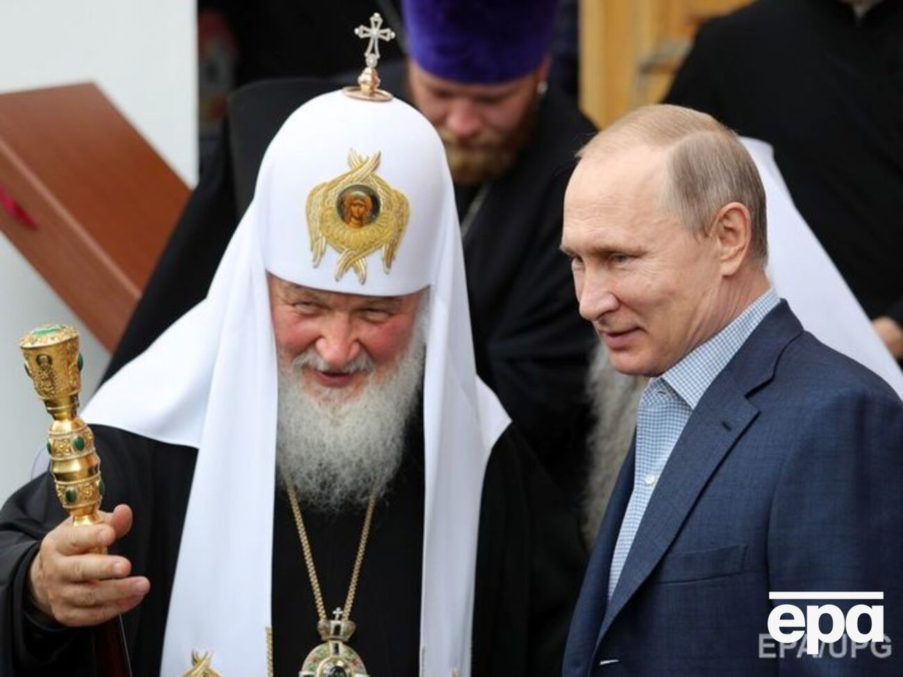 Патриарх РПЦ Кирилл и президент РФ Владимир Путин