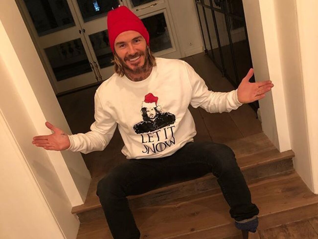 Бекхэм обнародовал семейные фотографии