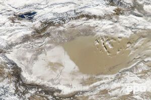 Пустыня некоторое время была покрыта снегом