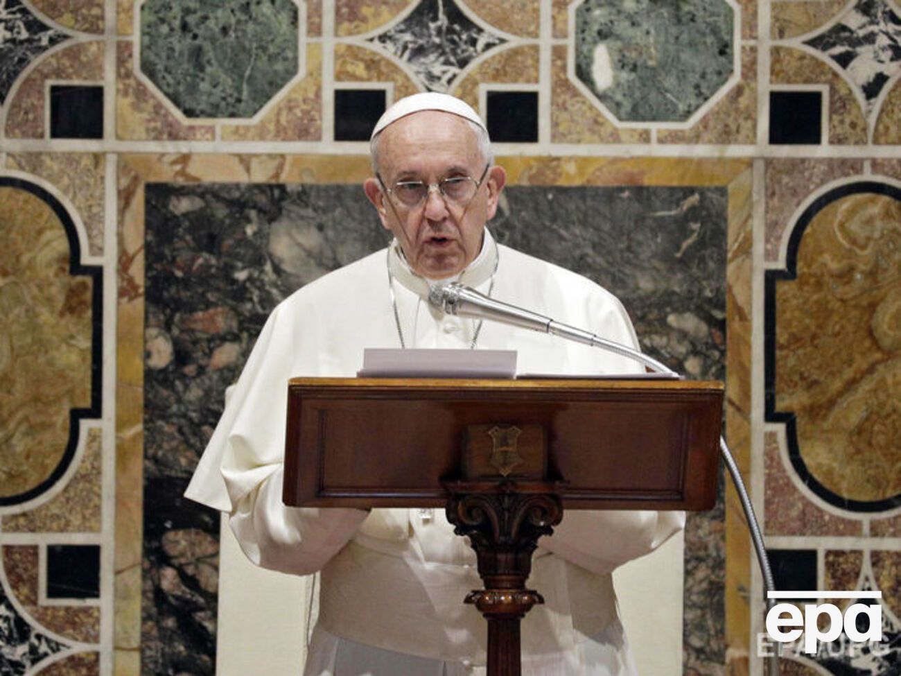 Папа римский: Прошедший год посеял новые жертвы в конфликте, который угнетает страну