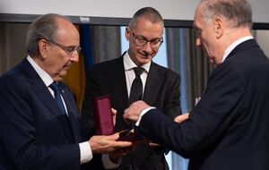 The medal is awarded to public figures who have made a significant contribution to the cause of the Ukrainian-Jewish mutual understanding and cooperation