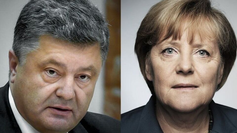 В беседе с Меркель Порошенко отметил важность активизации усилий для освобождения всех украинских заложников