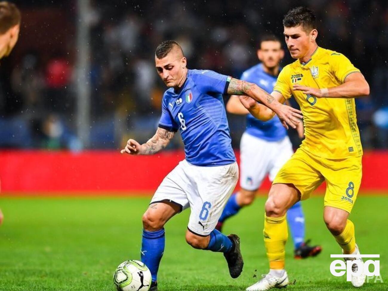 Сборные Украины и Италии сыграли вничью 1:1