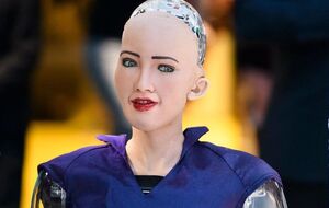 Відповідаючи на запитання, де розташована Україна, робот Софія сказала, що в Європі