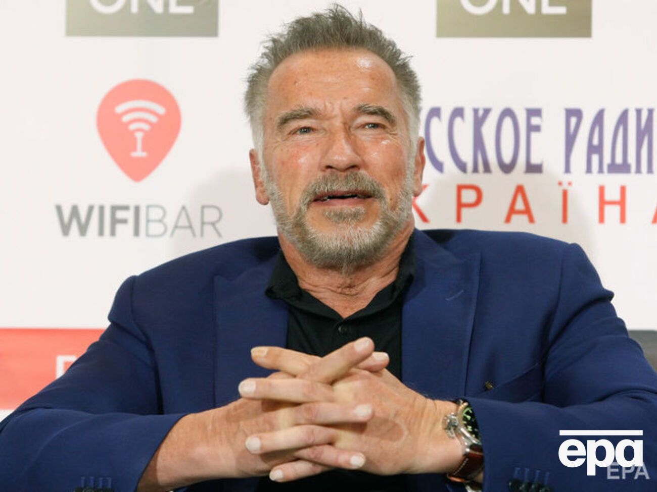 Шварценеггер: Дуже приємно бути вперше в Києві