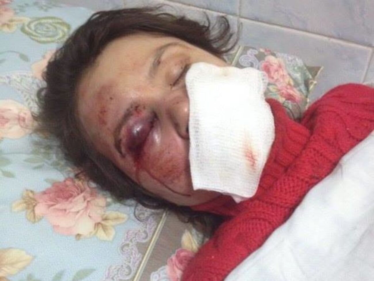 Черновол была жестоко избита в ночь на 25 декабря 2013 года