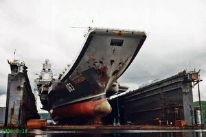 На ПД-50 ремонтували найбільші кораблі РФ