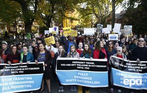 Питтсбург встретил Трампа протестами