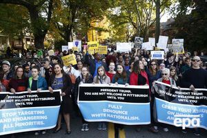 Питтсбург встретил Трампа протестами