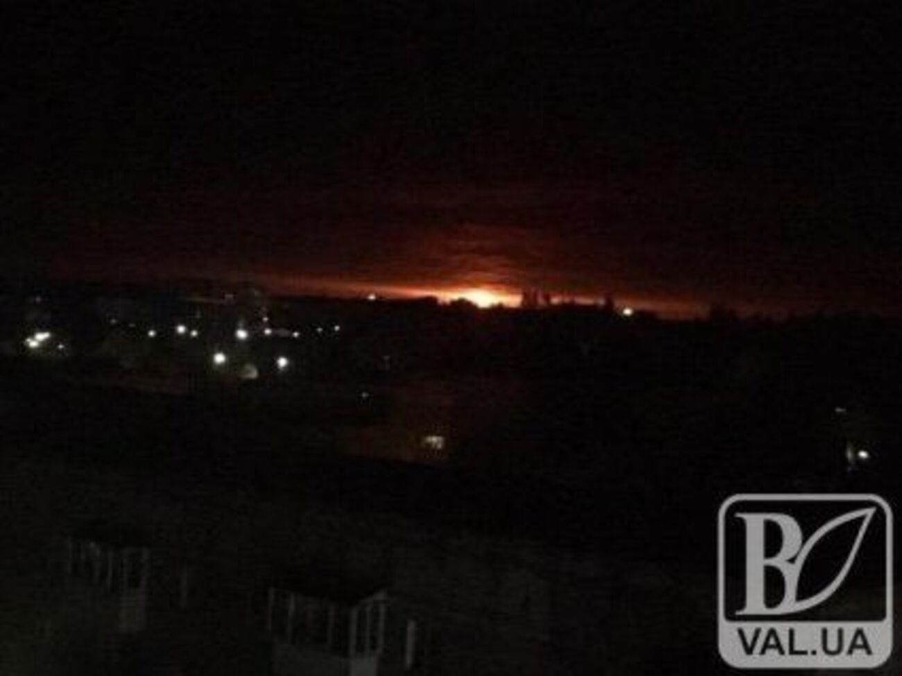 Про пожежу та вибухи на складі боєприпасів біля Ічні Чернігівської області стало відомо в ніч на 9 жовтня