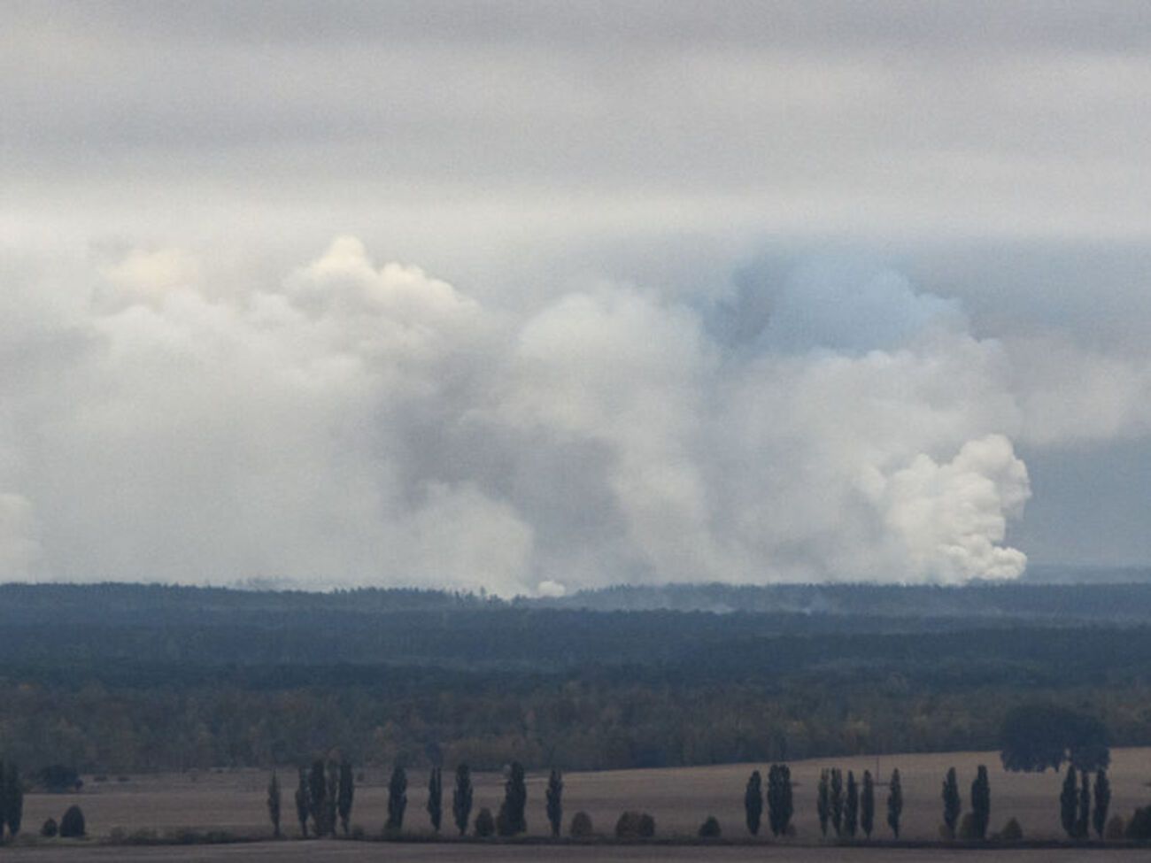 В ночь на 9 октября на арсенале в Ичне начали взрываться боеприпасы