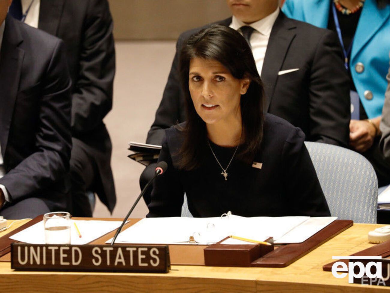 Гейлі із січня 2017 року представляла США в ООН